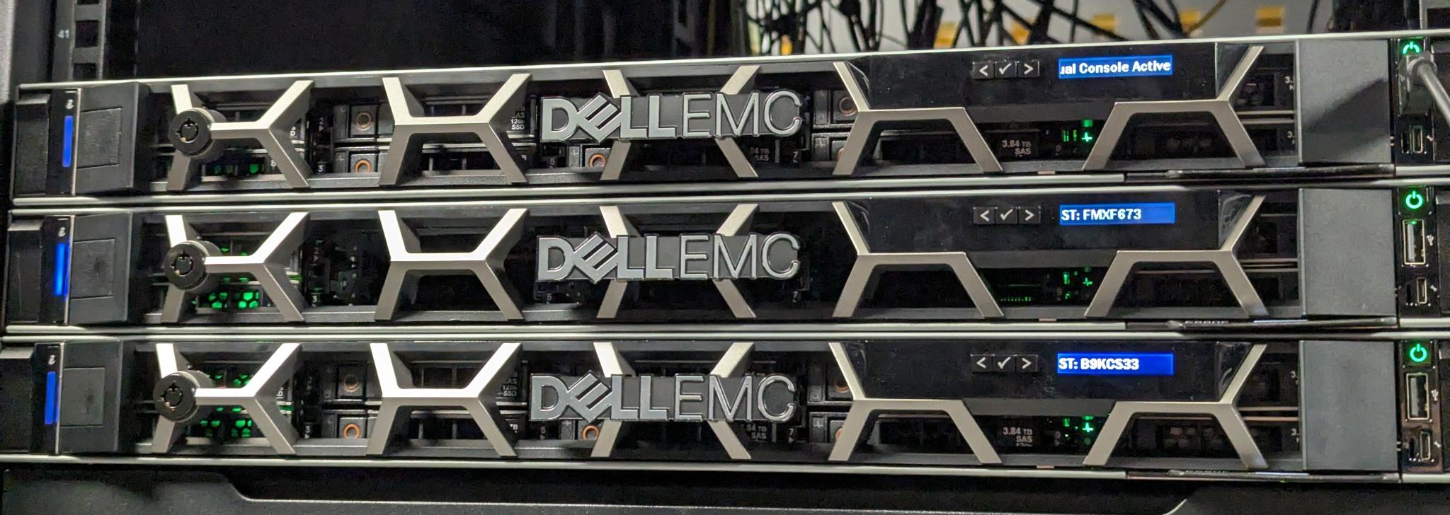 Three new Dell servers.